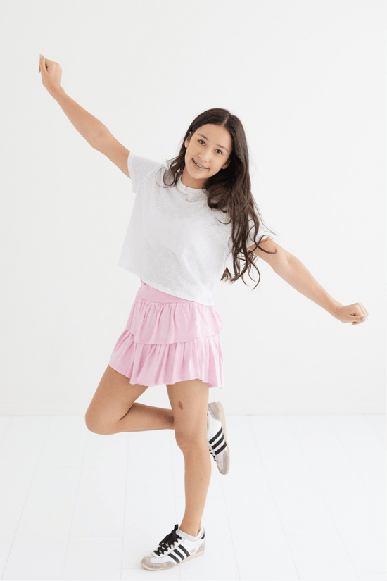 Tween Fearless Cropped Cotton Tee - CAKEWISH