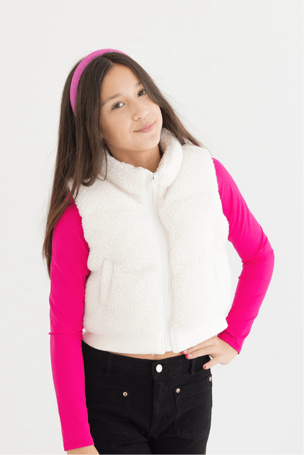 Tween Furry Puffer Vest - CAKEWISH