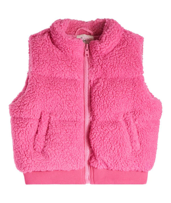 Tween Furry Puffer Vest - CAKEWISH