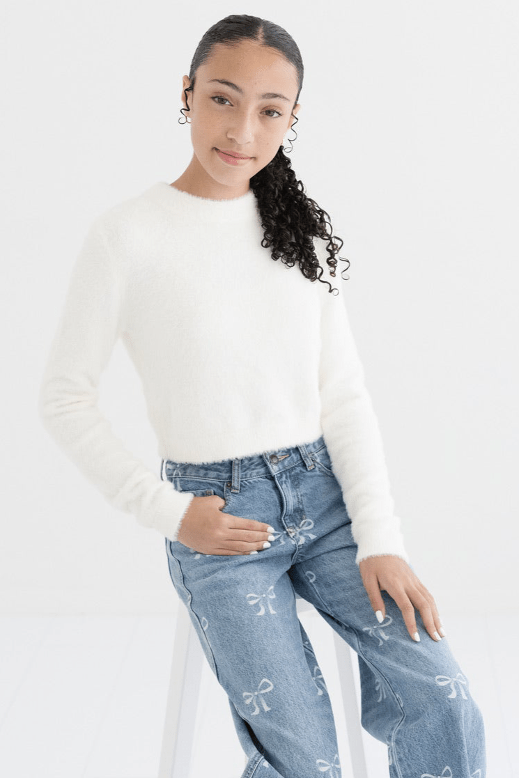 Tween Fuzzy Mara Sweater - CAKEWISH