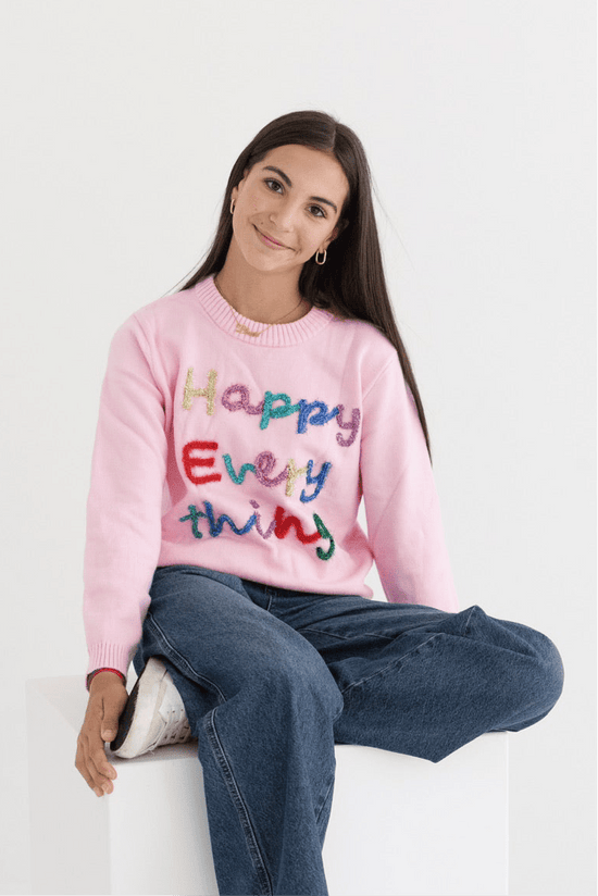 Tween Happy Everything Tinsel Sweater - CAKEWISH