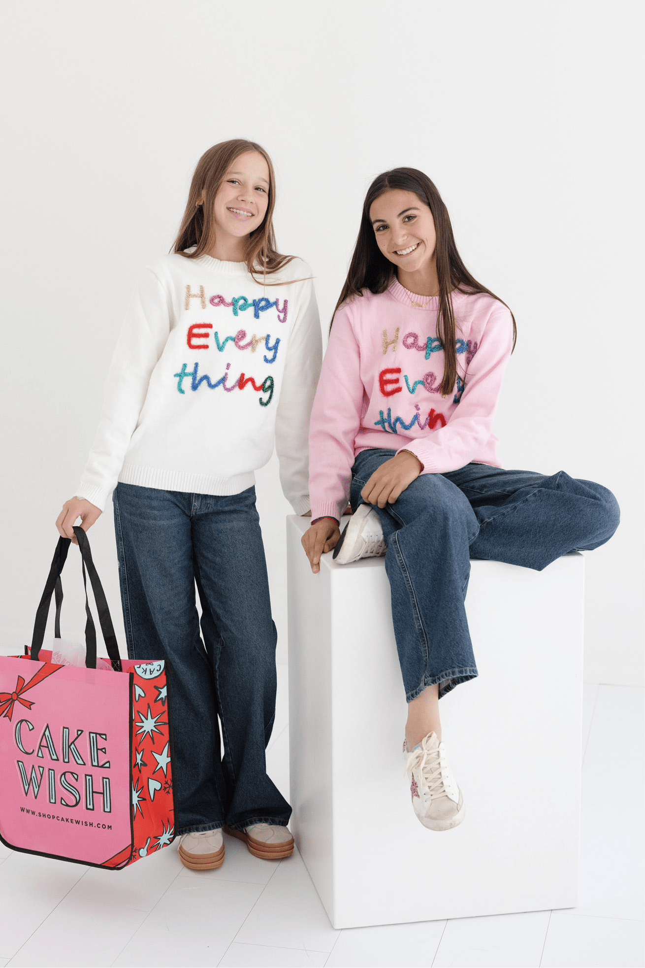 Tween Happy Everything Tinsel Sweater - CAKEWISH
