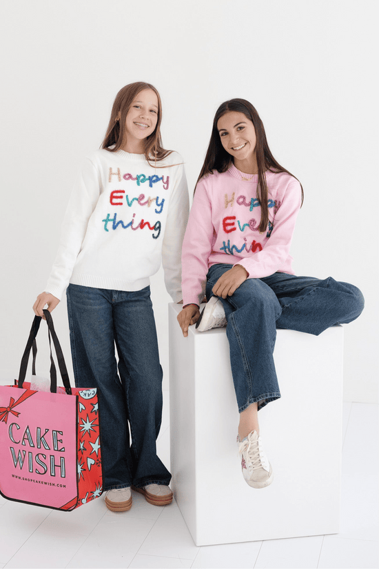 Tween Happy Everything Tinsel Sweater - CAKEWISH