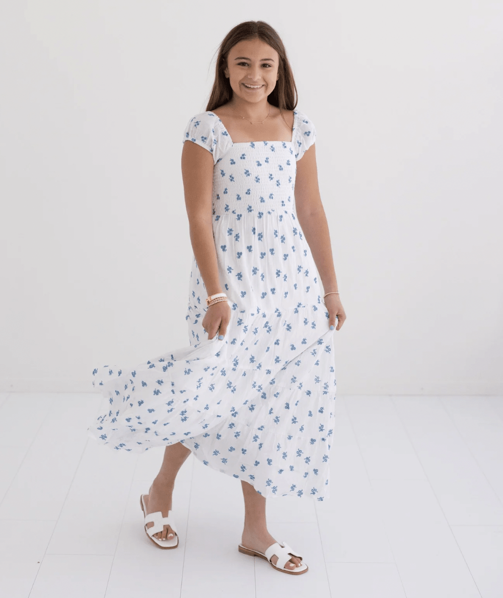 Tween Indie Eyelet Maxi Dress - CAKEWISH
