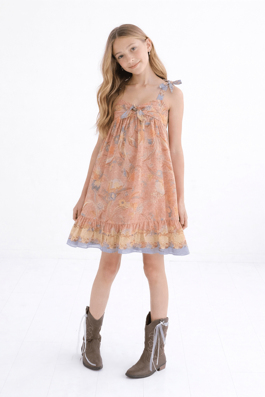 Tween Indra Tie Front Dress - CAKEWISH
