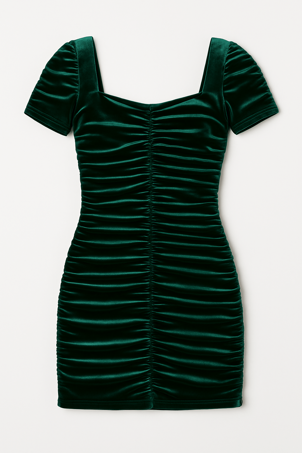 Tween Karen All Over Ruched Velvet Dress - CAKEWISH