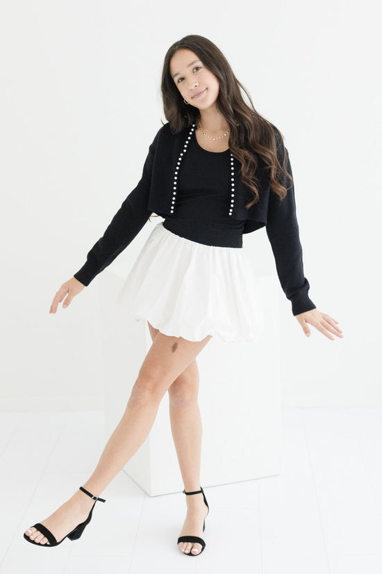 Tween Kitty Distressed Hem Sweater - CAKEWISH