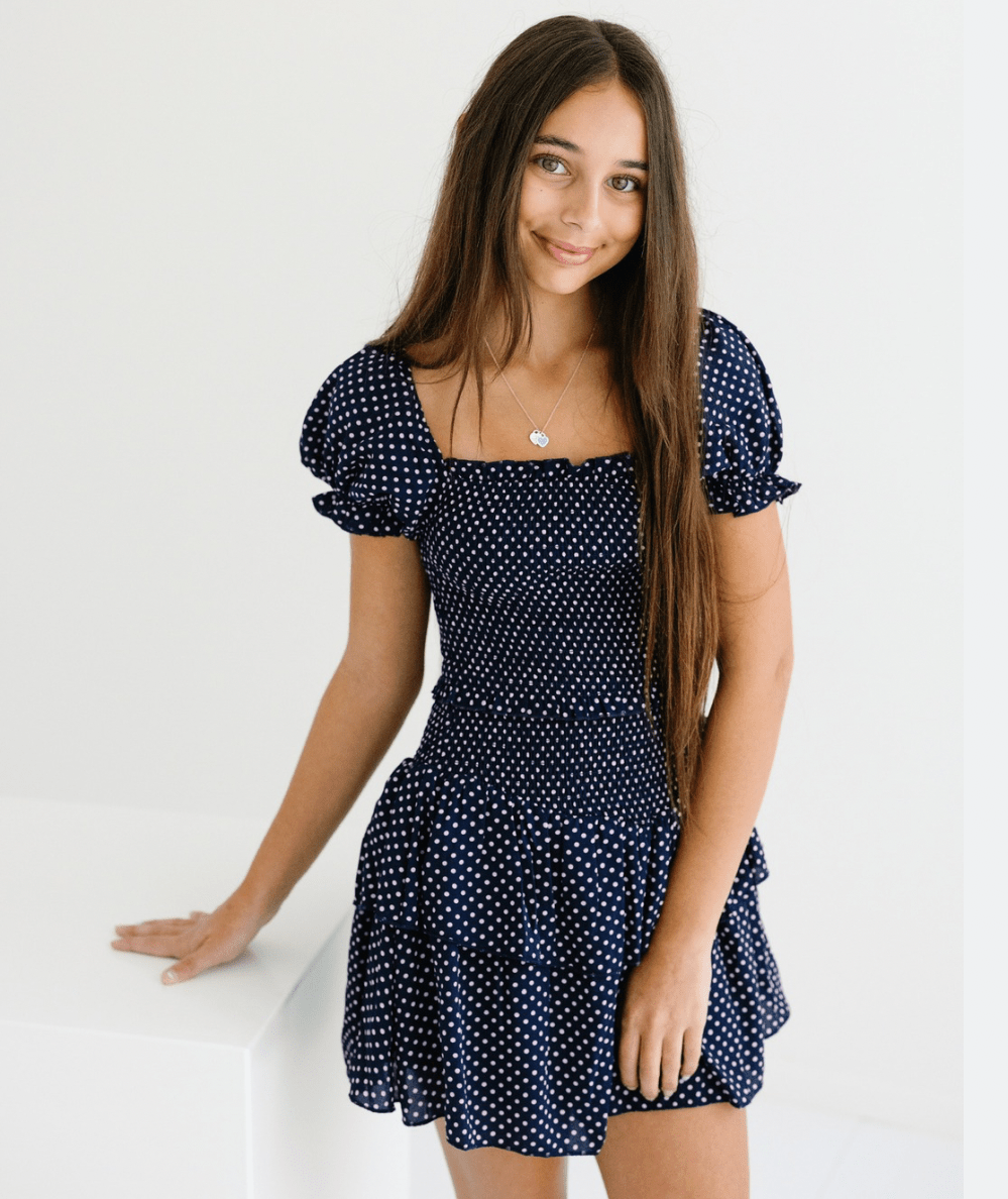 Tween Lainey Floral Print Dress - CAKEWISH