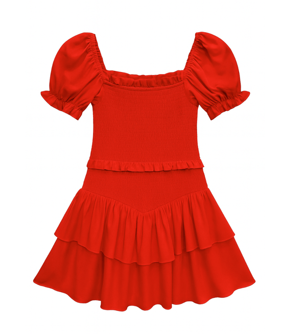 Tween Lainey Smocked Bodice Dress - CAKEWISH