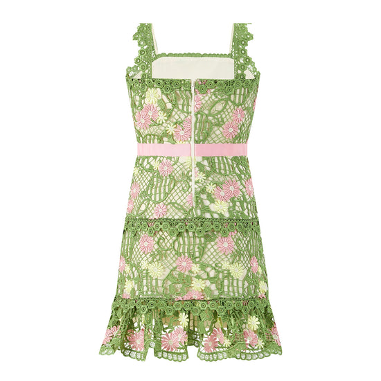 Tween Lana Embroidered Mini Dress - CAKEWISH