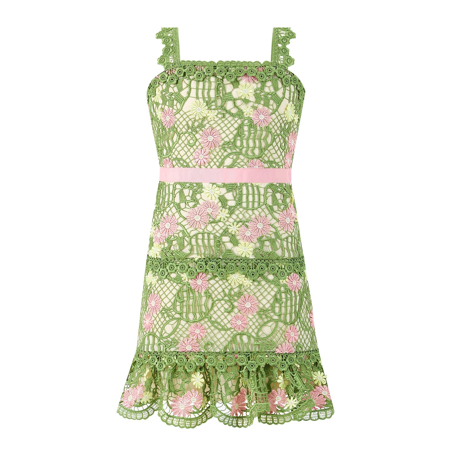 Tween Lana Embroidered Mini Dress - CAKEWISH