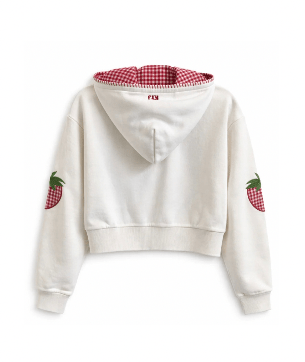 Tween Leah Appliqué Crop Zip - CAKEWISH