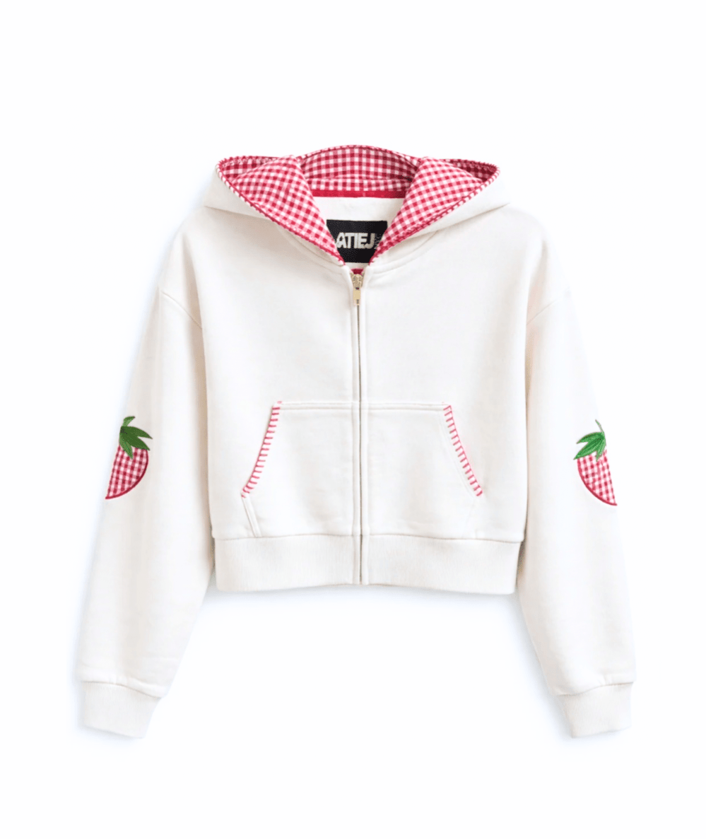 Tween Leah Appliqué Crop Zip - CAKEWISH