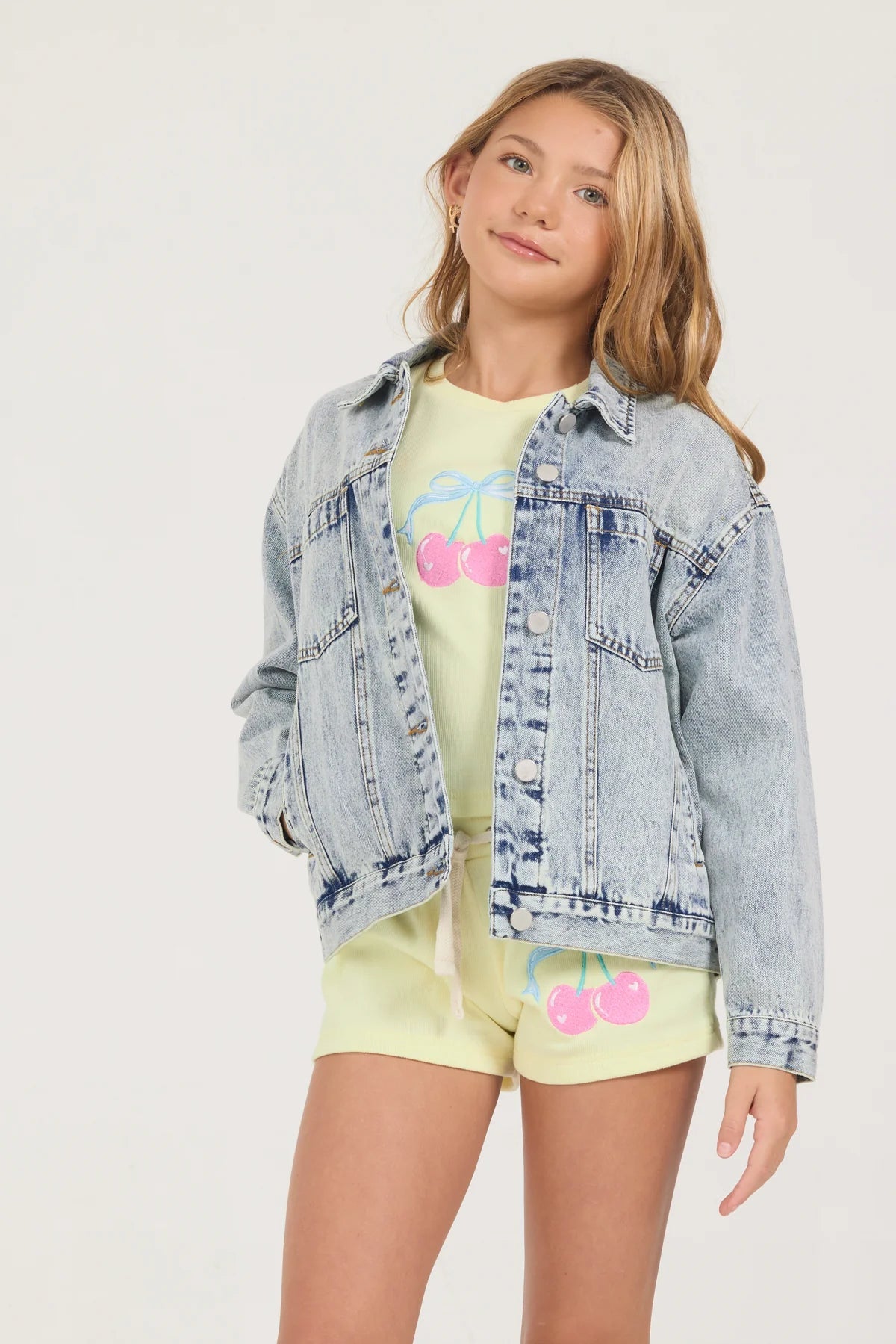Tween Light Washed Denim Jacket - CAKEWISH