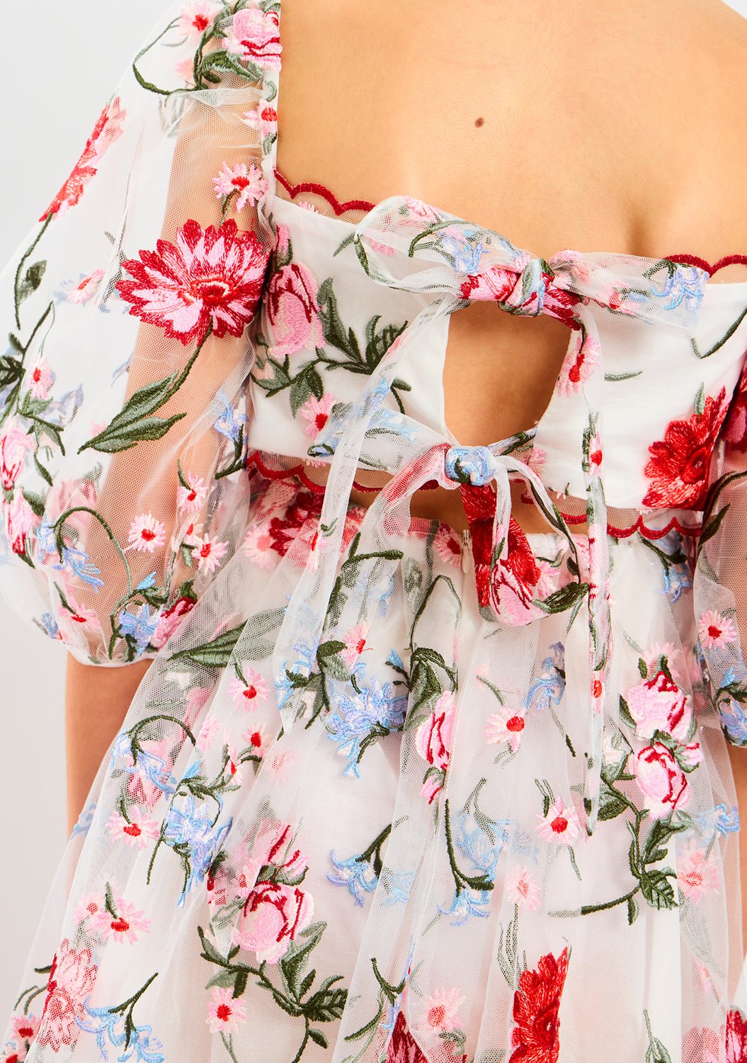 Tween Lillia Embroidered Mini Dress - CAKEWISH