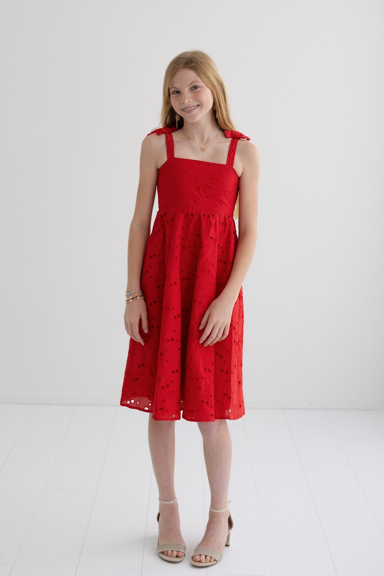 Tween Little Charolette Eyelet Dress - CAKEWISH