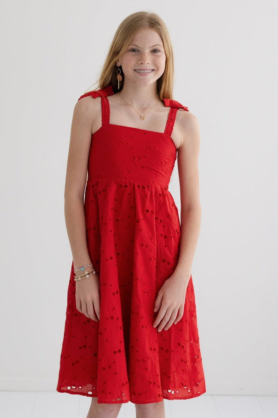Tween Little Charolette Eyelet Dress Tween Little Charolette Eyelet Dress