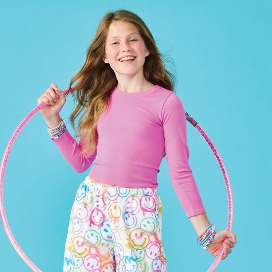 Tween Long Sleeve Cropped Tee - CAKEWISH