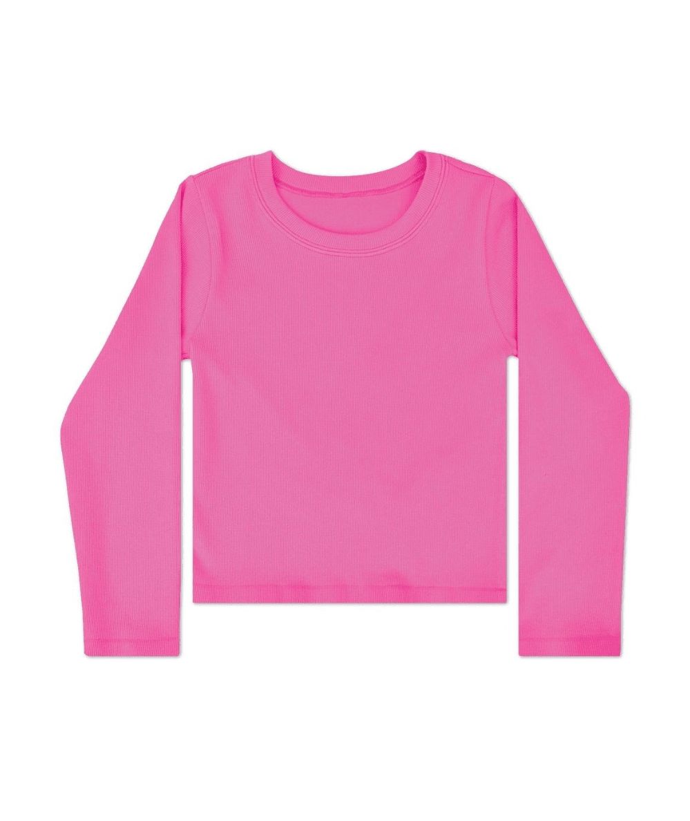 Tween Long Sleeve Fitted Cropped Tee - CAKEWISH
