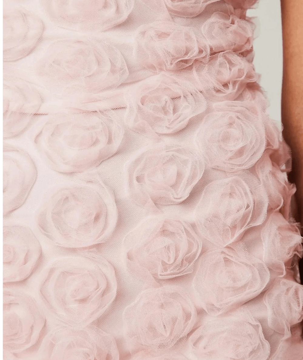 Tween Lydia Rose Textured Strapless Mini Dress - CAKEWISH