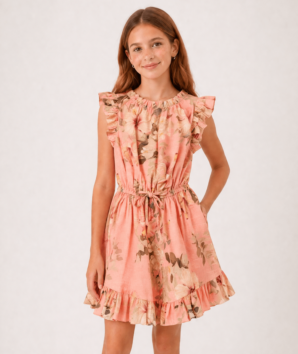 Tween Mahon Floral Flip Dress - CAKEWISH