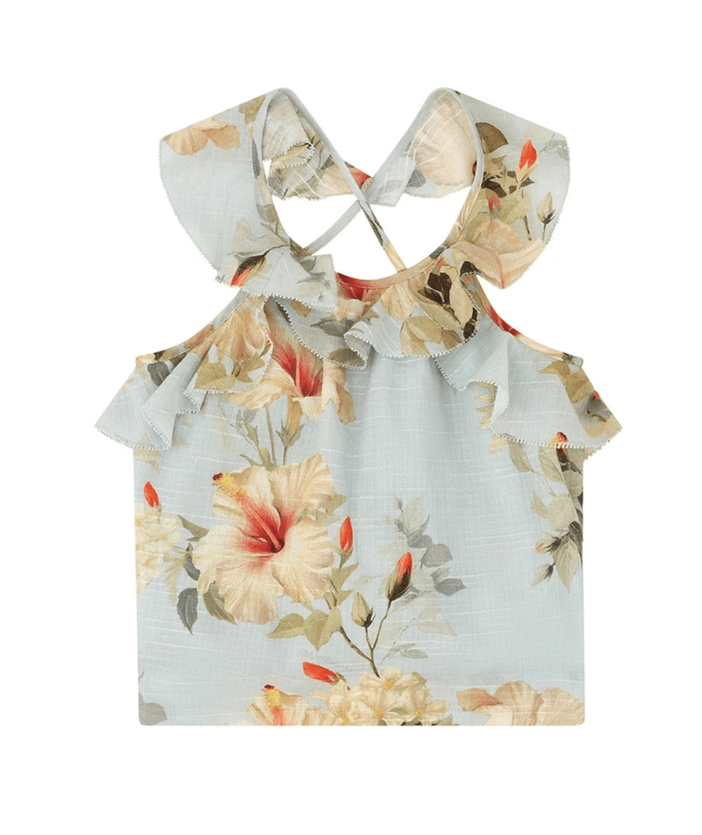Tween Mahon Floral Frill Top - CAKEWISH
