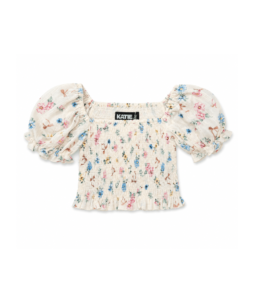 Tween Marlee Floral Print Top - CAKEWISH