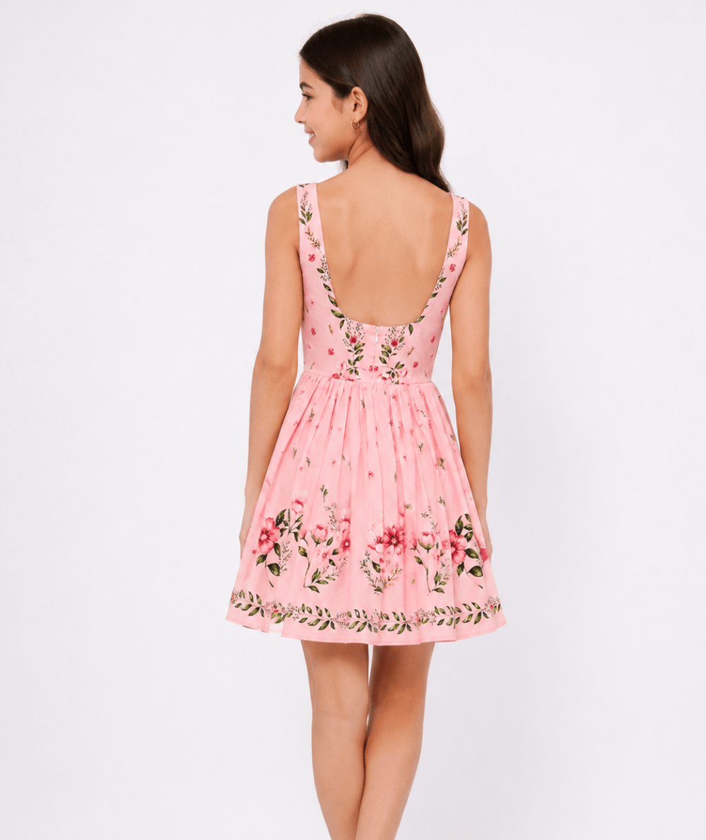 Tween Melany Floral Mini Dress - CAKEWISH