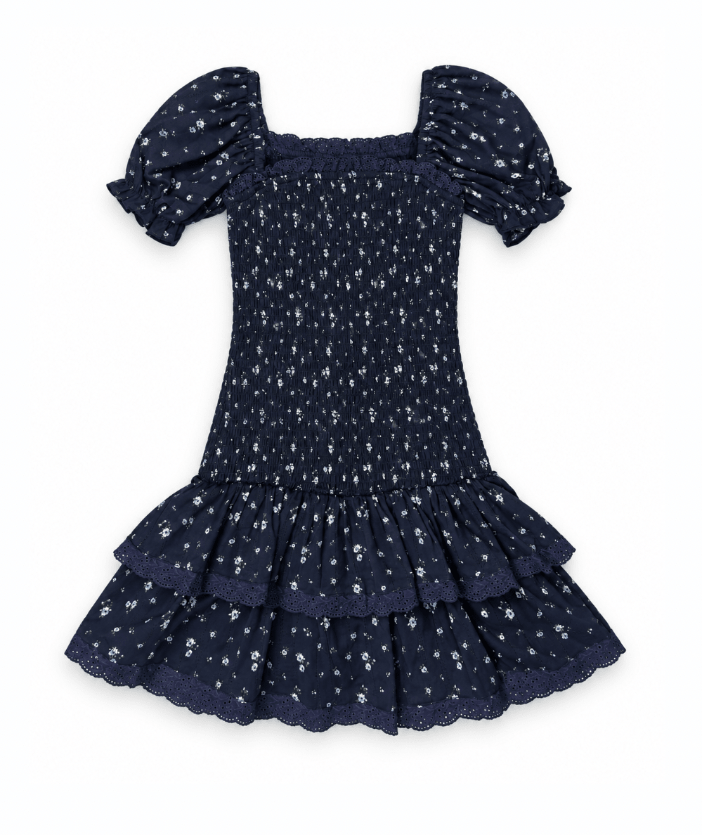 Tween Melina Smocked Drop Waist Dress - CAKEWISH