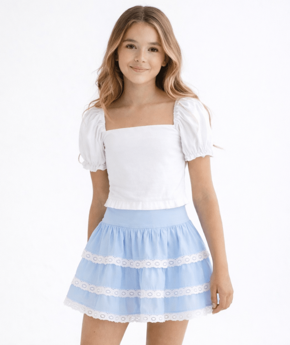 Tween Melody Solid Skirt - CAKEWISH