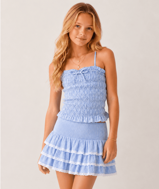KatieJ NYC Tween Melody Floral Skirt | CAKEWISH