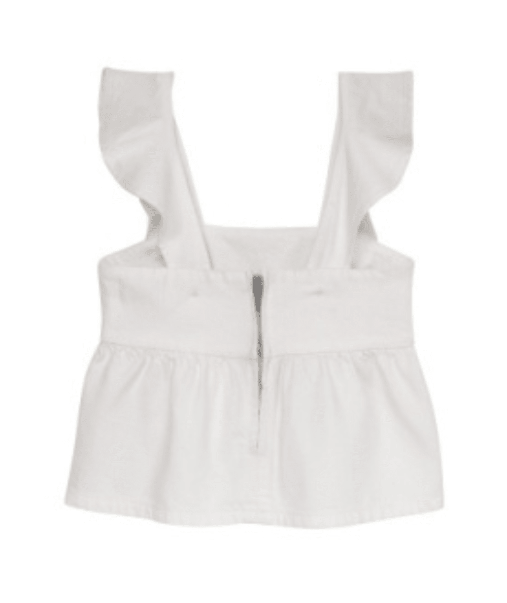 Tween Meredyth Flutter Sleeve White Top - CAKEWISH