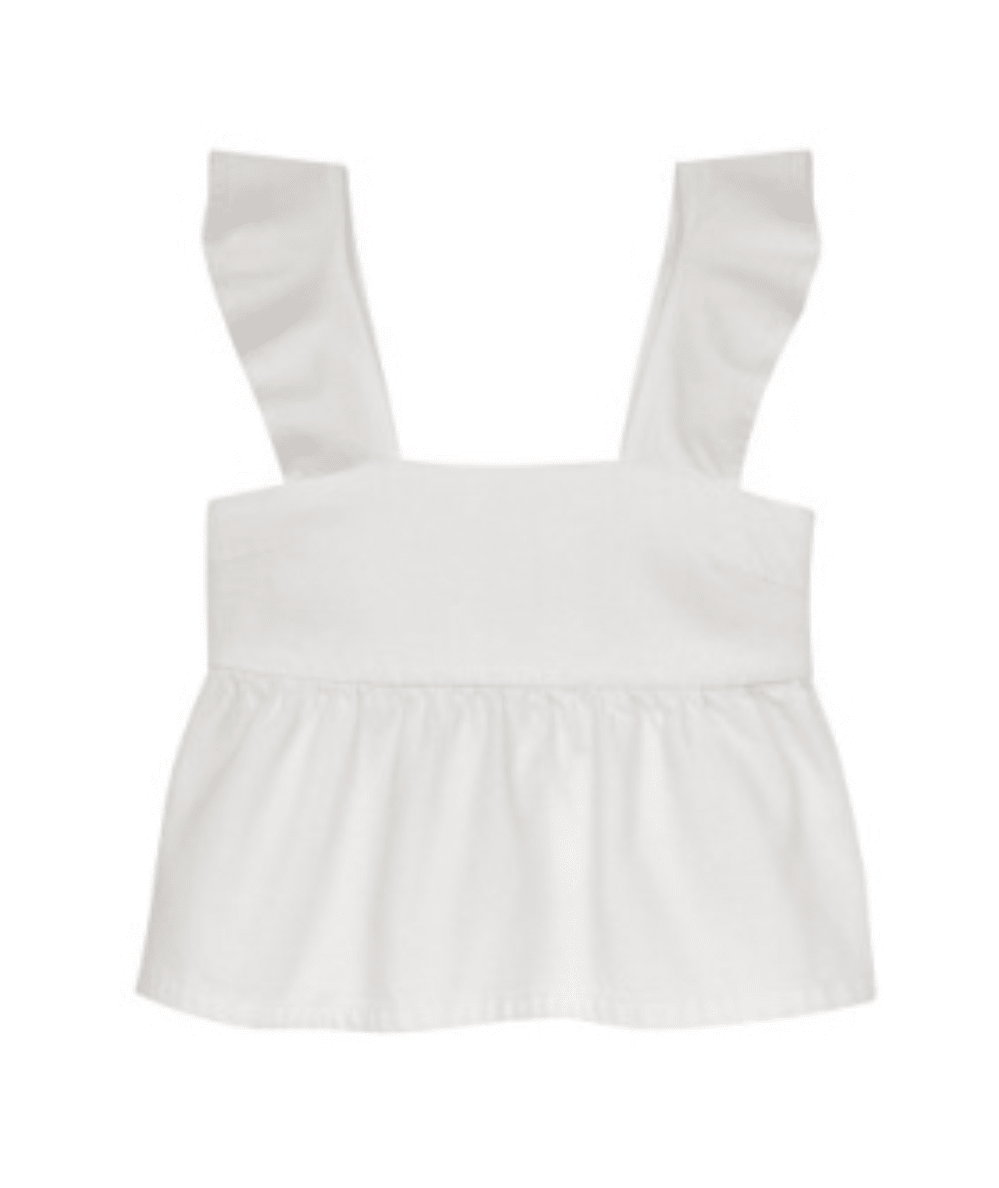 Tween Meredyth Flutter Sleeve White Top - CAKEWISH