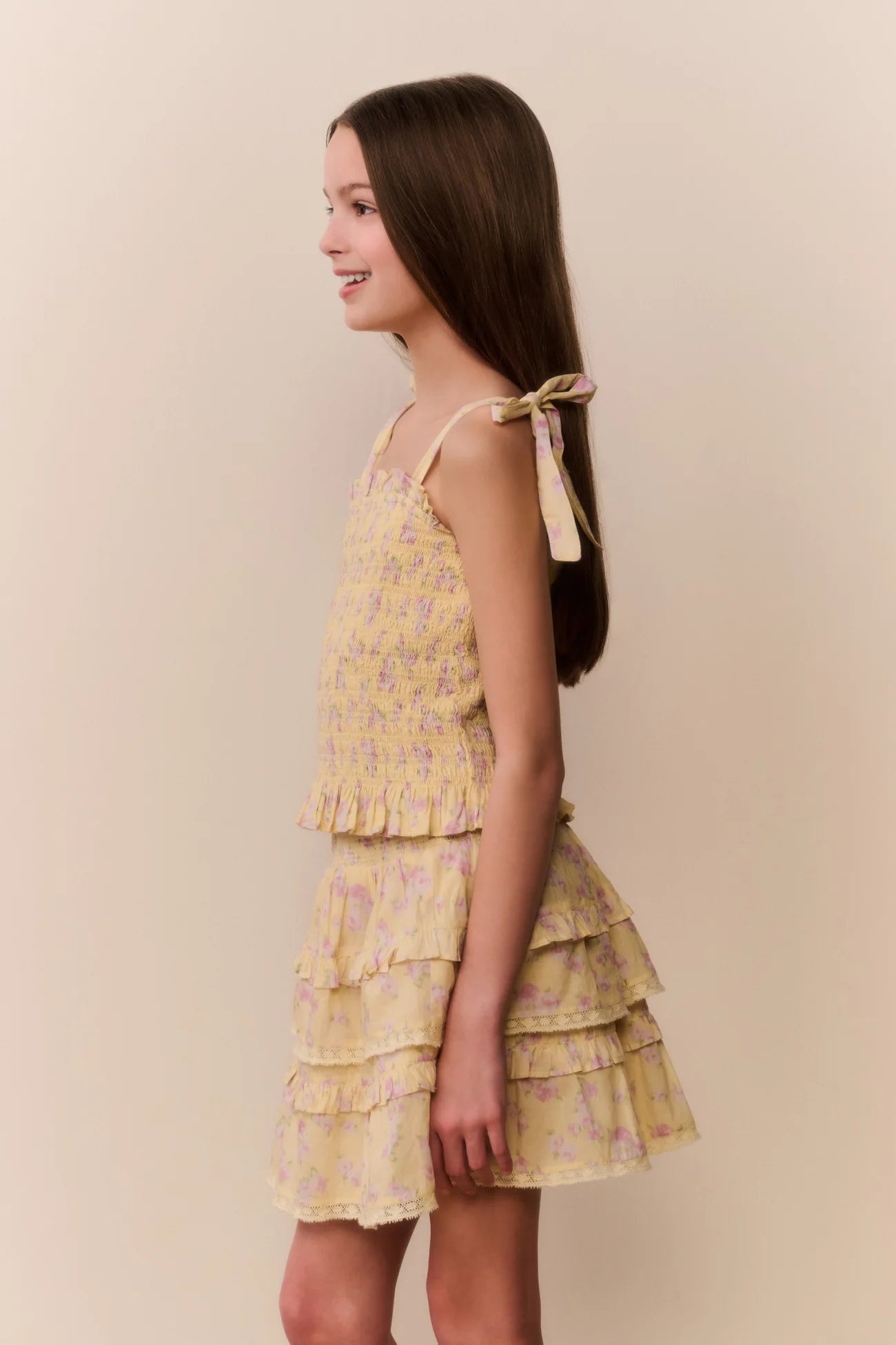 Tween Merrinelle Floral Smocked Top - CAKEWISH