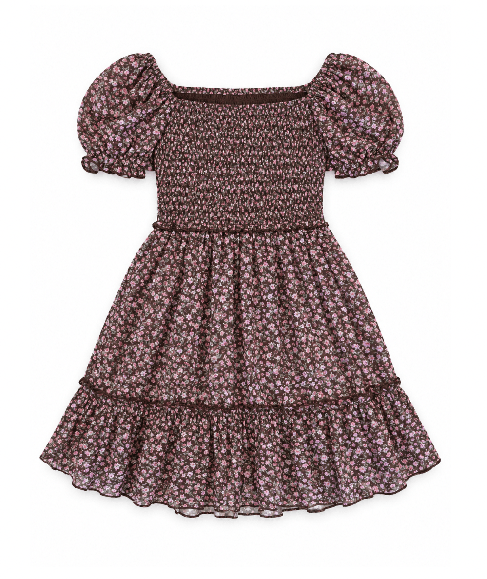 Tween Molly Long Sleeve Print Dress - CAKEWISH