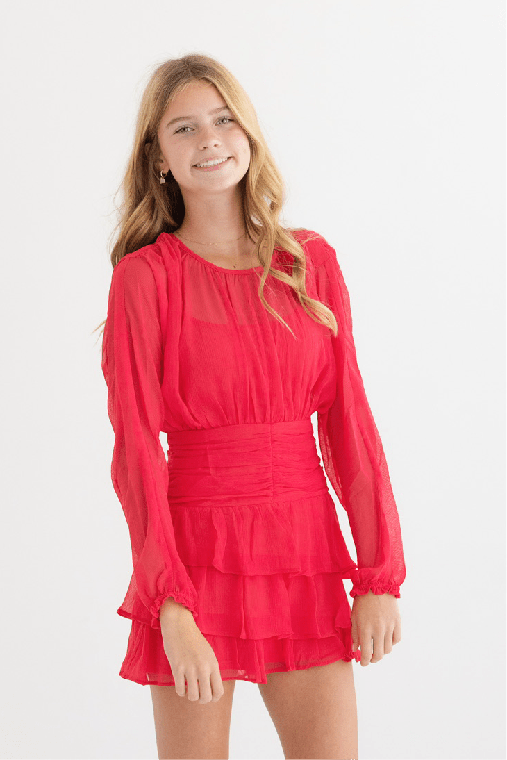 Tween Morgan Long Sleeve Dress - CAKEWISH
