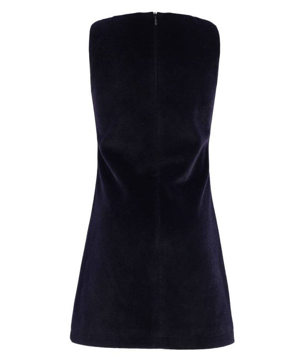 Tween Navy Velvet Bow Princess Dress, alternate view 3, by Lola and the Boys - CAKEWISH