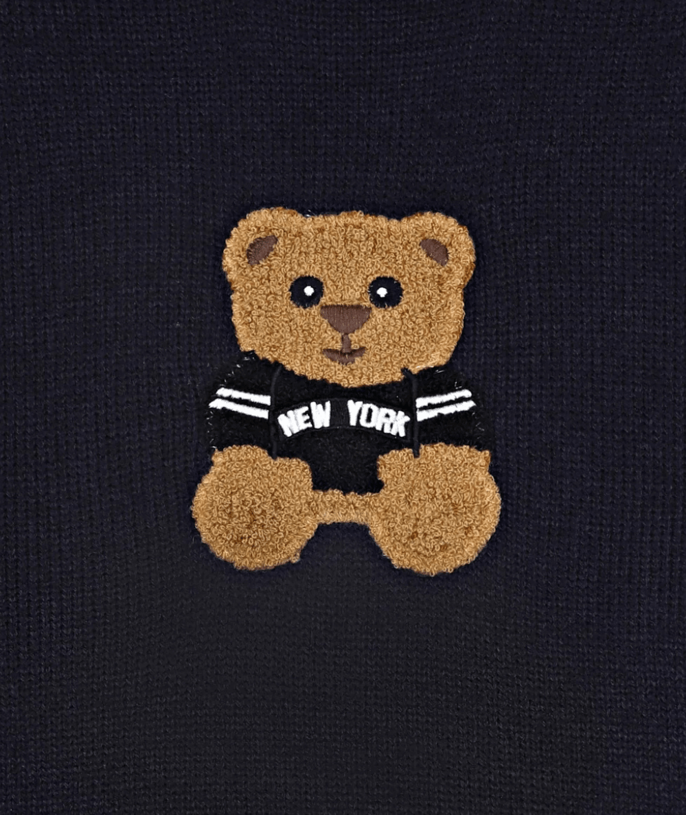 Tween New York Fuzzy Bear Sweater - CAKEWISH