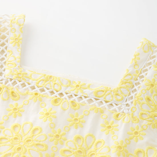 Tween Nora Embroidered Mini Dress - CAKEWISH