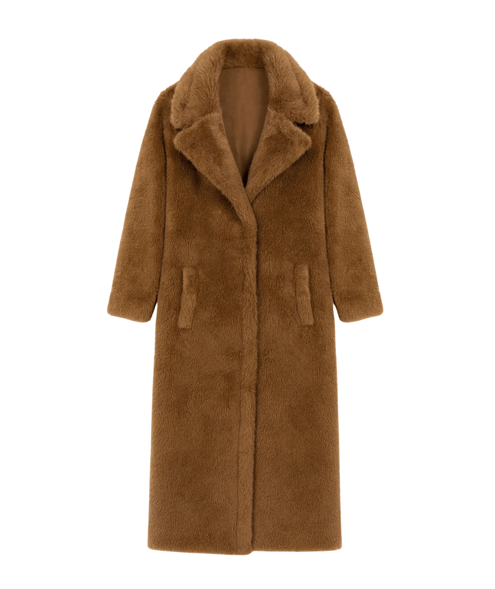 Tween Paddie Long Sherpa Coat - CAKEWISH