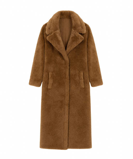 Tween Paddie Long Sherpa Coat - CAKEWISH