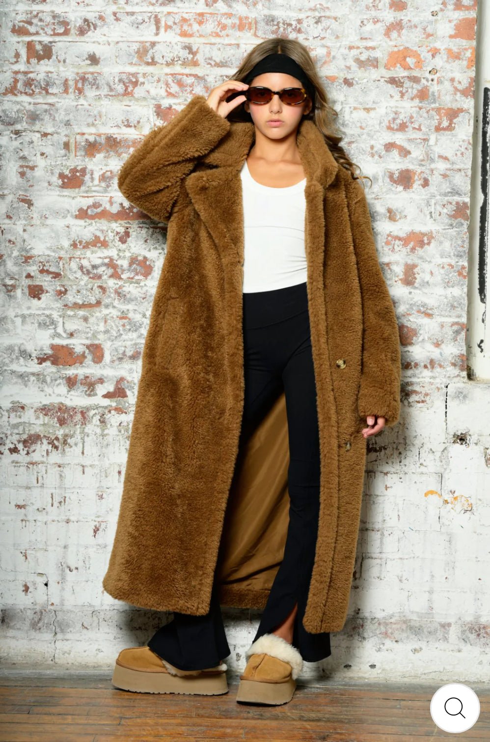 Tween Paddie Long Sherpa Coat - CAKEWISH