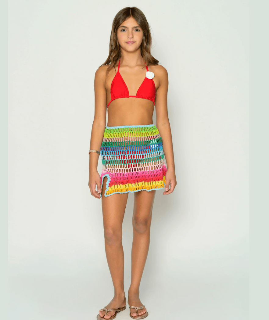 Tween Palmer Crochet Mini Skirt - CAKEWISH