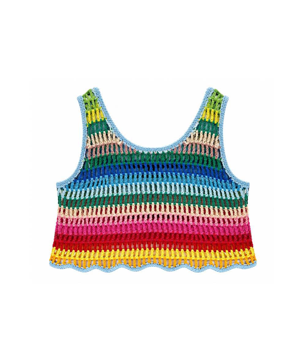 Tween Palmer Crochet Tank - CAKEWISH