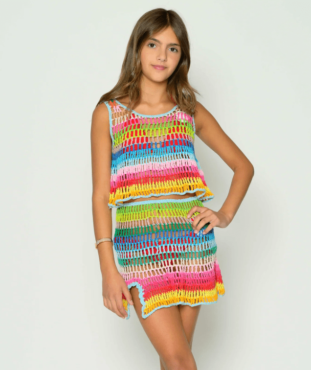 Tween Palmer Crochet Tank - CAKEWISH
