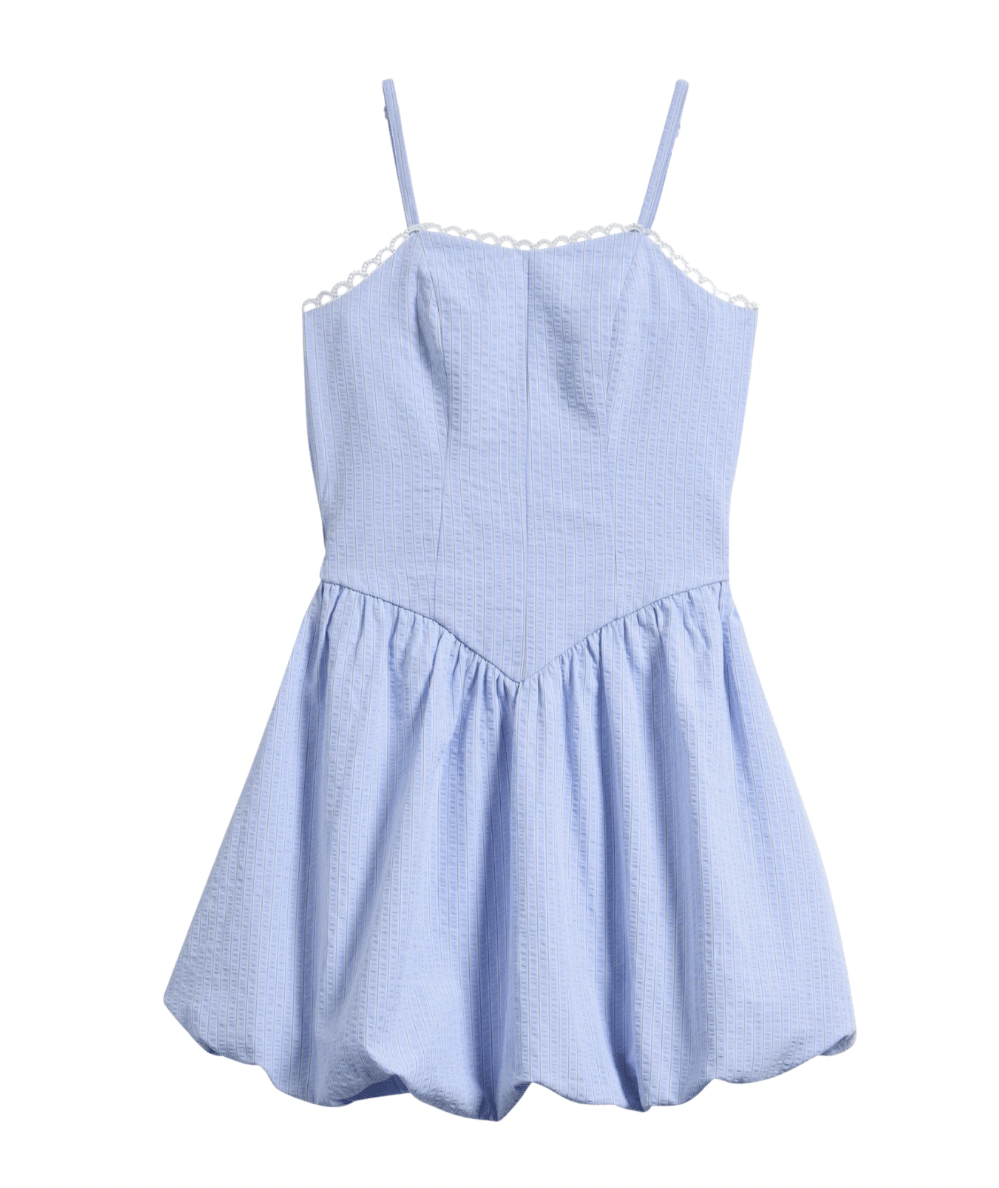 Tween Pinstripe Bubble Dress - CAKEWISH