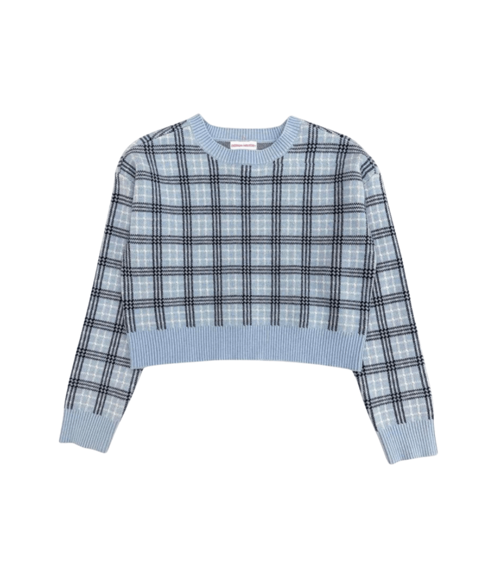 Tween Plaid Pullover Sweater - CAKEWISH