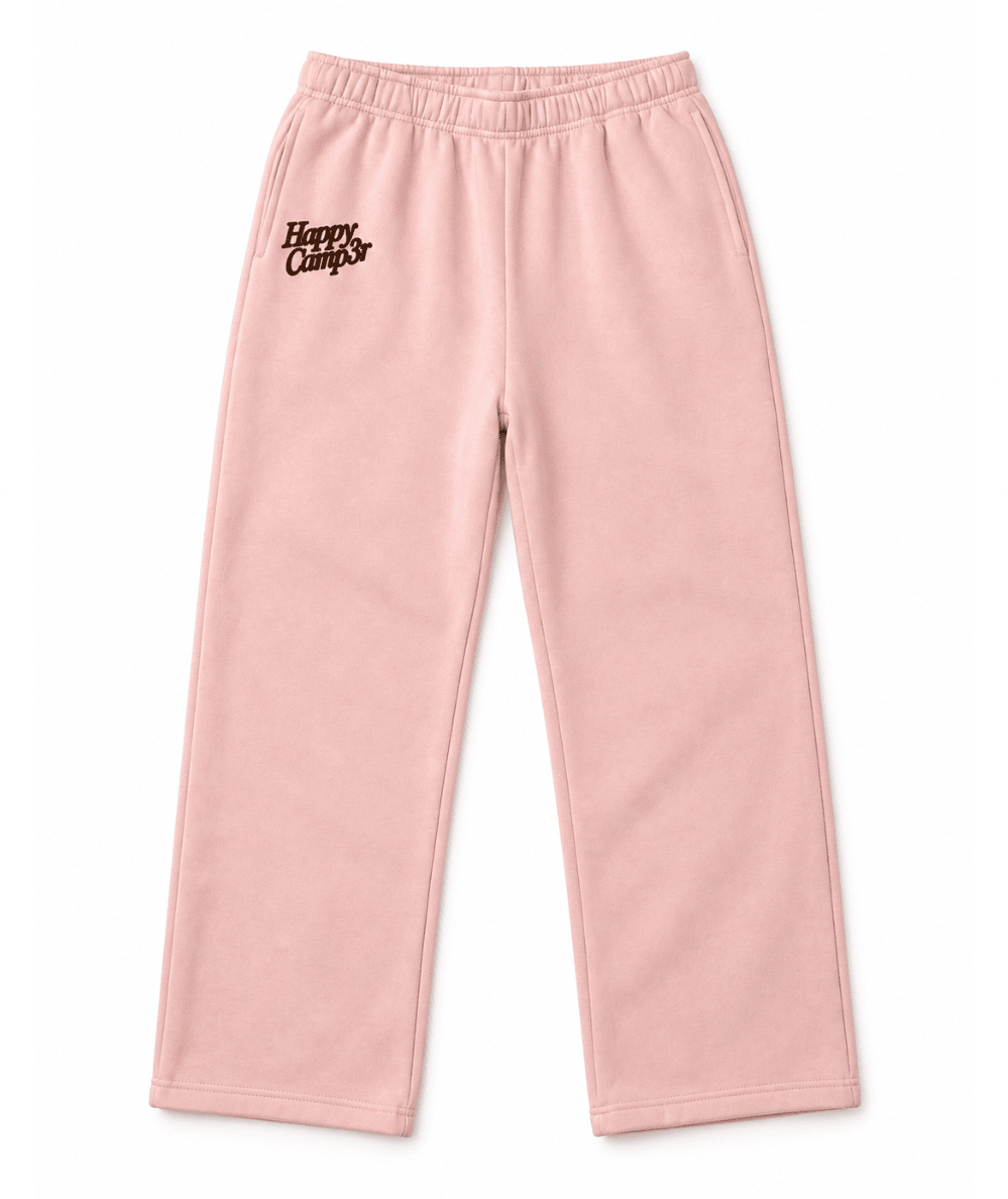 Happy Camp3r Tween Puff Series Core Sweatpants in pink - CAKEWISH