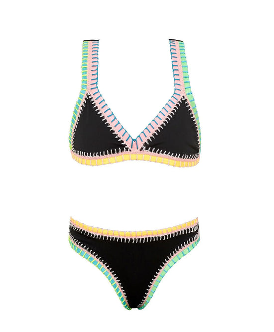 Tween Rainbow Embroidered Bikini - CAKEWISH