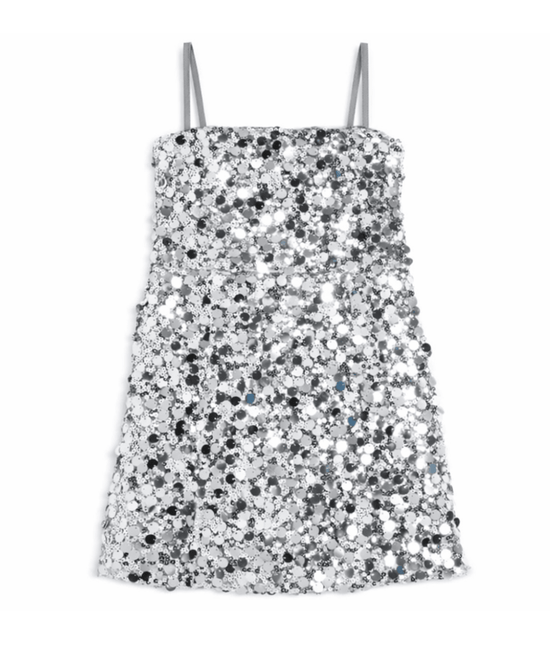 KatieJ NYC Tween Robin Sequin Party Dress with Removable Straps Silver Silver Sequin / XL (14) KatieJ NYC Tween Robin Sequin Party Dress with Removable Straps Silver Silver Sequin / XL (14)
